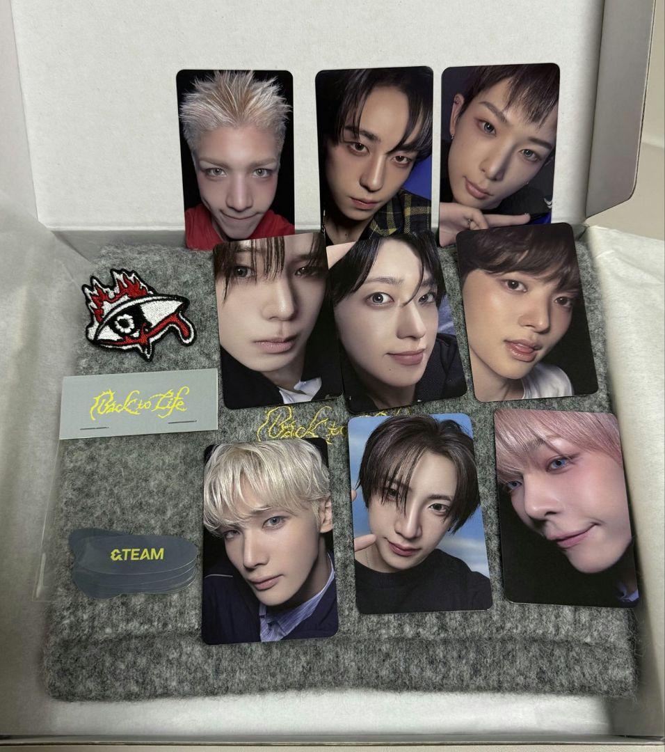 韓国　&TEAM　ショーケース　ショケ　SHOW CASE　トレカ　マフラー