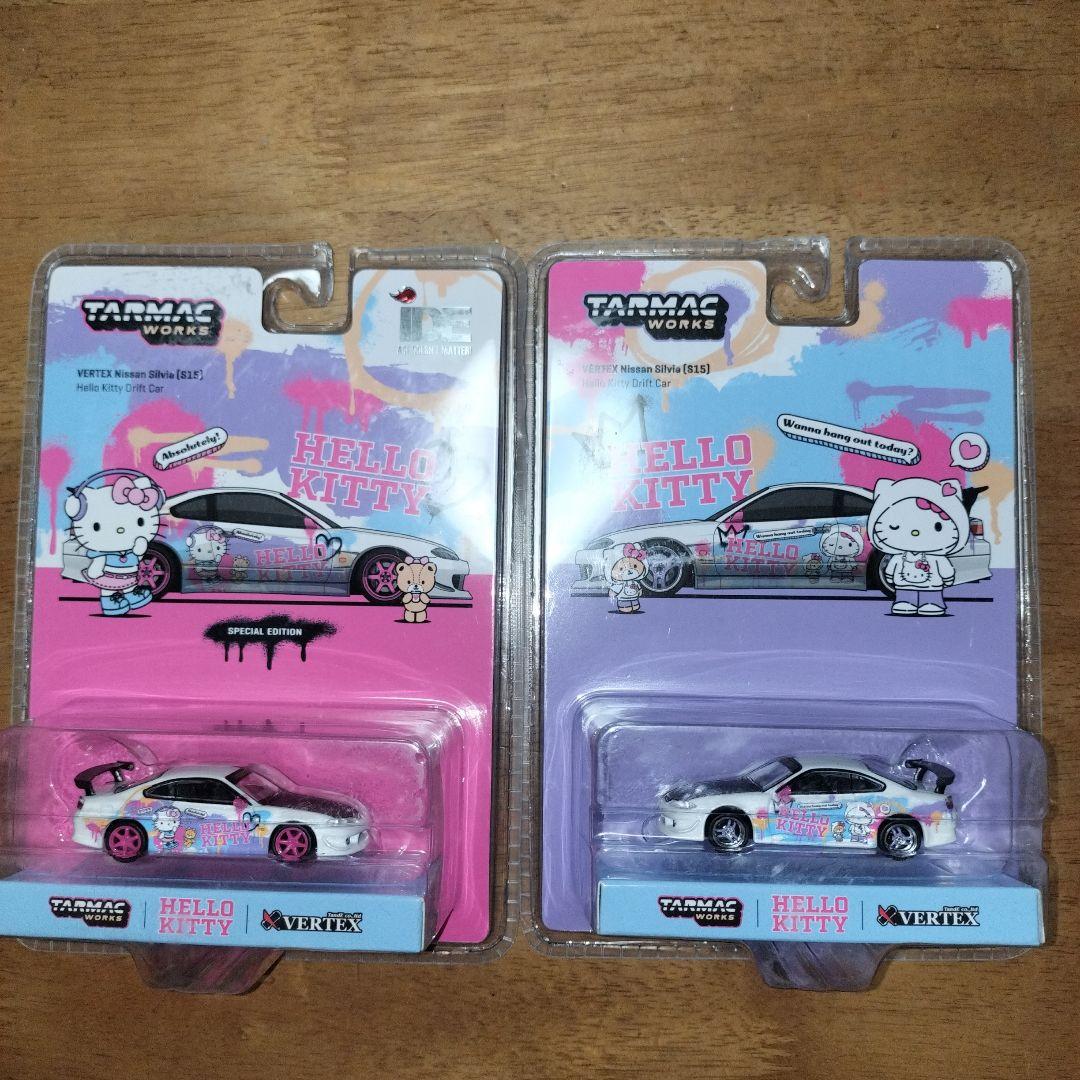 【海外限定】TARMACWORKS1/64 VERTEXシルビア ハローキティ