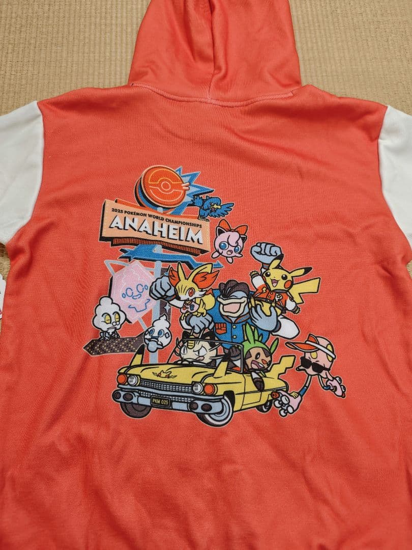 新品未着用】ポケモンWCS2025 アナハイム パーカー ユースXL 裏起毛