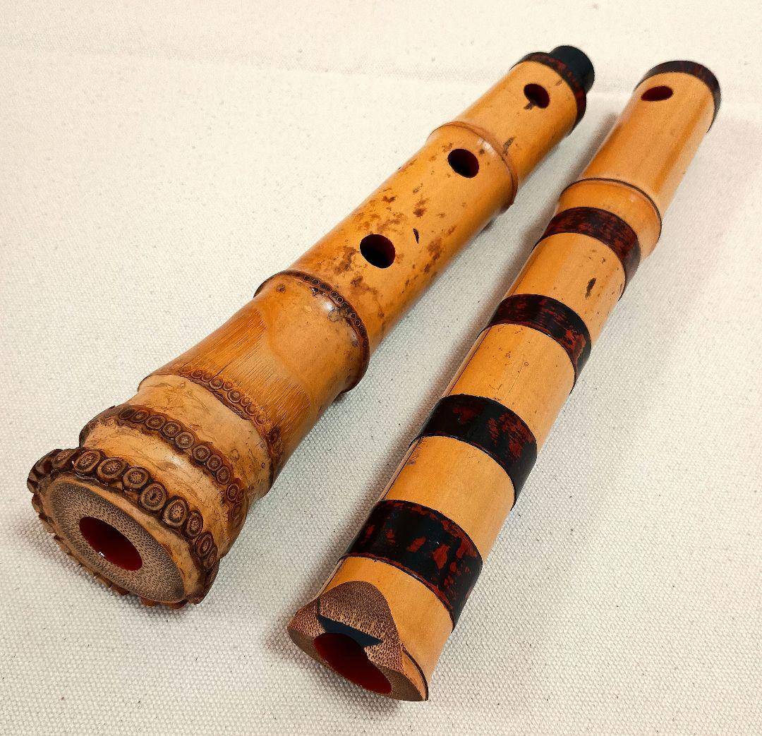 飯田雪洲作の最高級三印管！名製管師の一尺七寸管尺八☆ - メルカリ