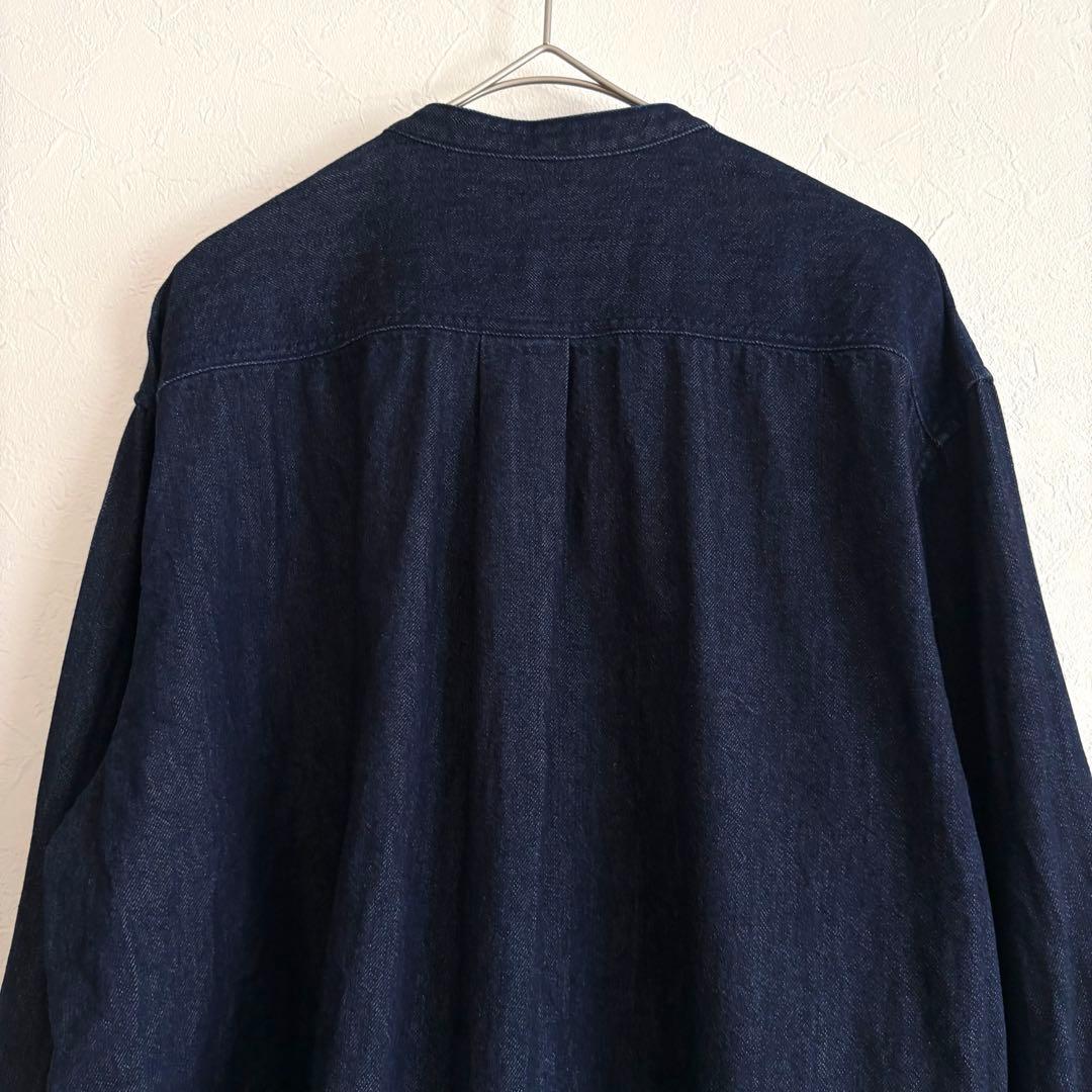 25SS ドゥロワー シルク混 デニム フリルシャツ ブラウス 38 - メルカリ