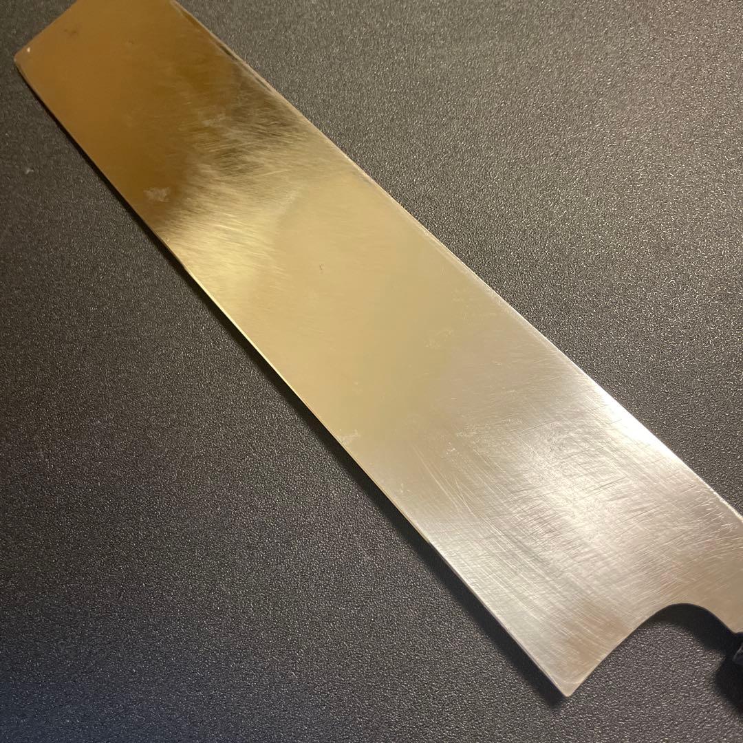 スケナリ 佑成 本焼 薄刃 和包丁 刃渡り243mm 8寸 黒檀八角柄