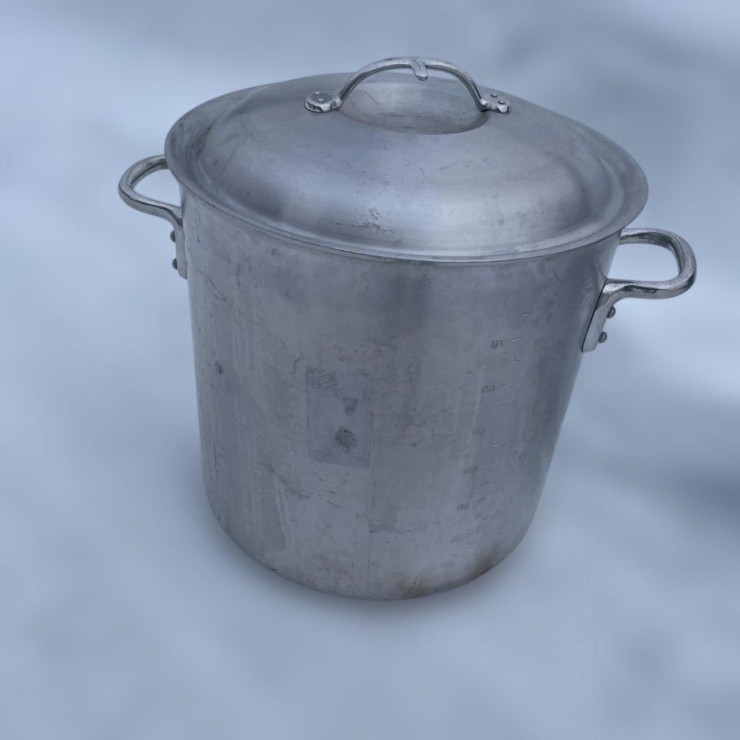 寸胴 鍋 48cm 85L ガス火専用 キングポット 中尾アルミ メジャー付 寸胴鍋 48cm 85L ガス火専用 キングポット 業務用 中尾アルミ 両手鍋