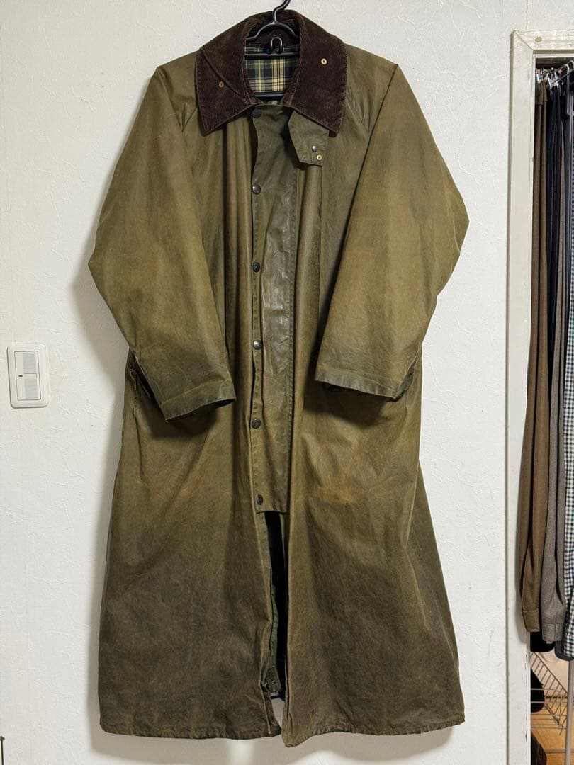 80s Barbour Burghrey オイルドジャケット　42