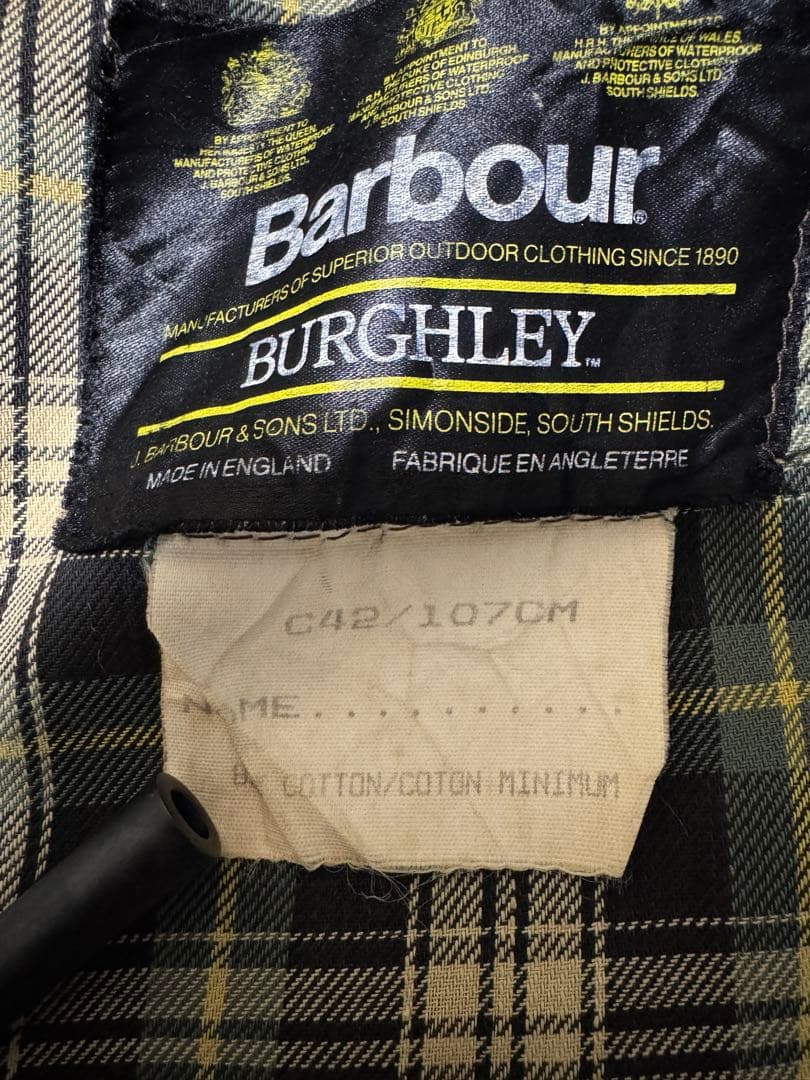 80s Barbour Burghrey オイルドジャケット 42 - メルカリ