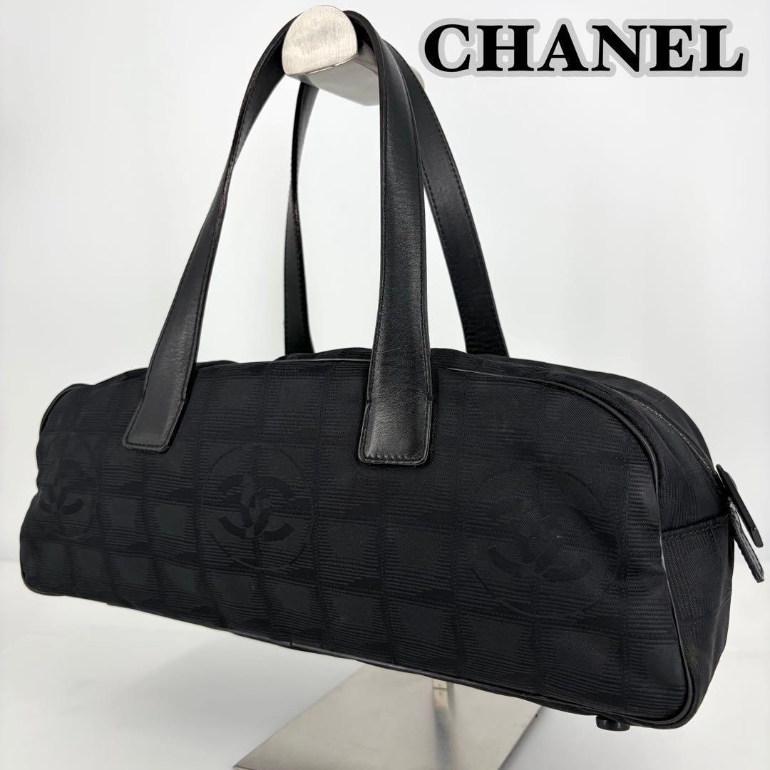 【美品】CHANELシャネル ニュートラベルライン ミニボストン 7番台 859 美品】CHANELシャネル ニュートラベルライン ミニボストン 7番台 859