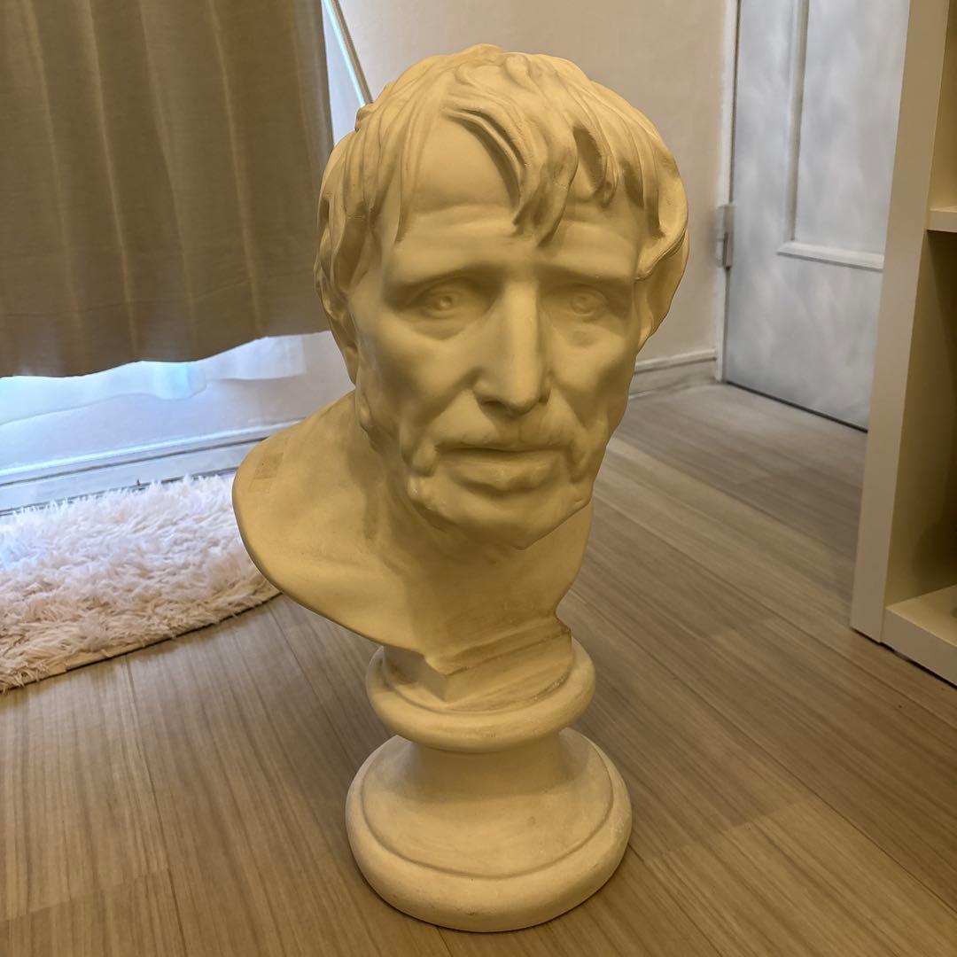 古代ローマセネカ胸像彫刻インテリア用オブジェ置物美術ホワイト ヴィンテージ レア セール！即納！古代ギリシャの女神 若いヴィーナスの胸像クラシック