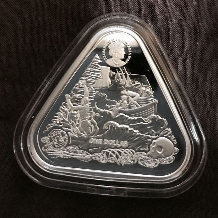 2020オーストラリア難破船Zuytdorp三角1オンスシルバー$ 1コイン