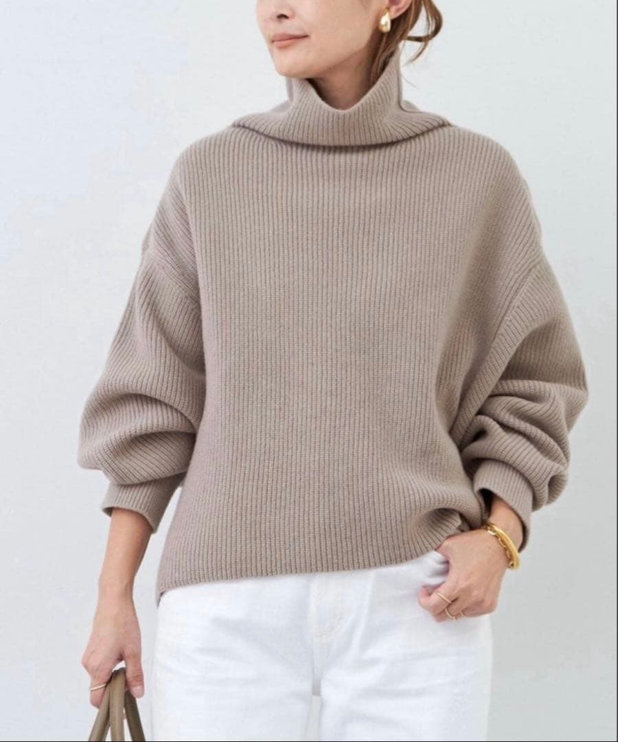 Deuxieme Classe アゼタートル ネックプルオーバーニット