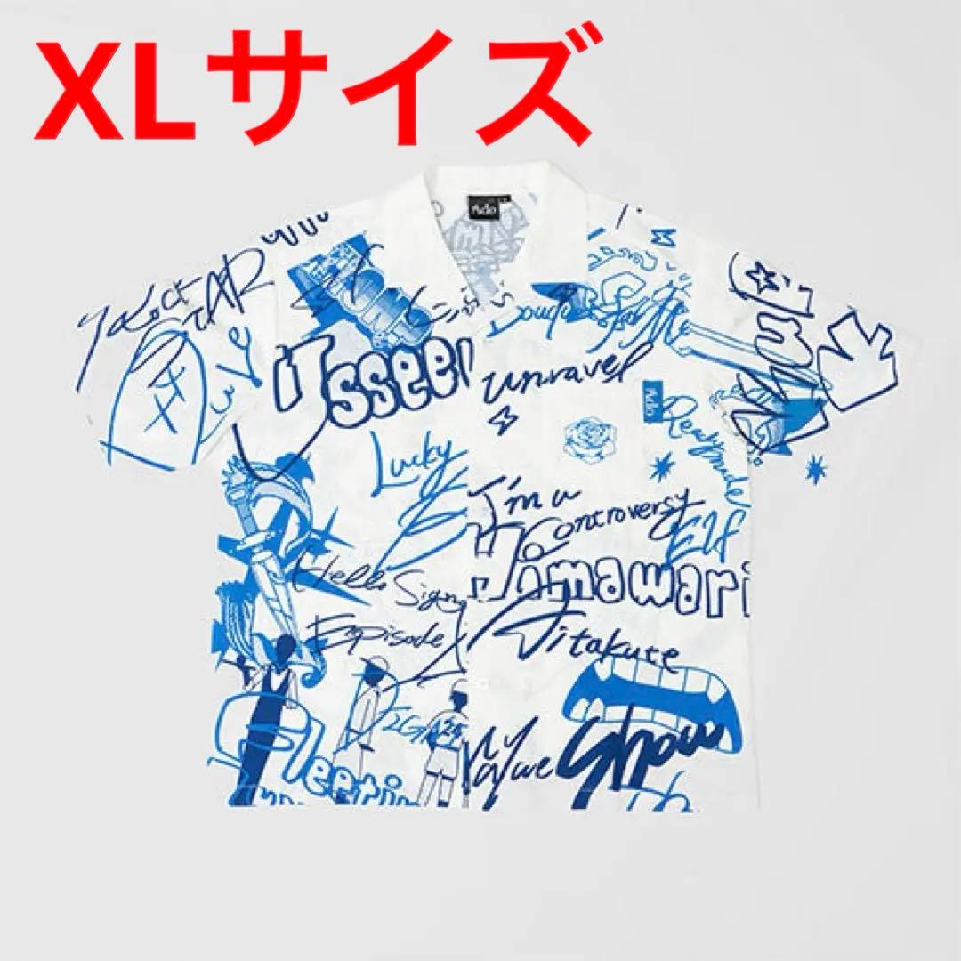 【限定】Ado 5th POPUP-STORE オープンカラーシャツ　XLサイズ Ado 5th Anniversary Pop Up Store Typography T Shirt Japan Limited