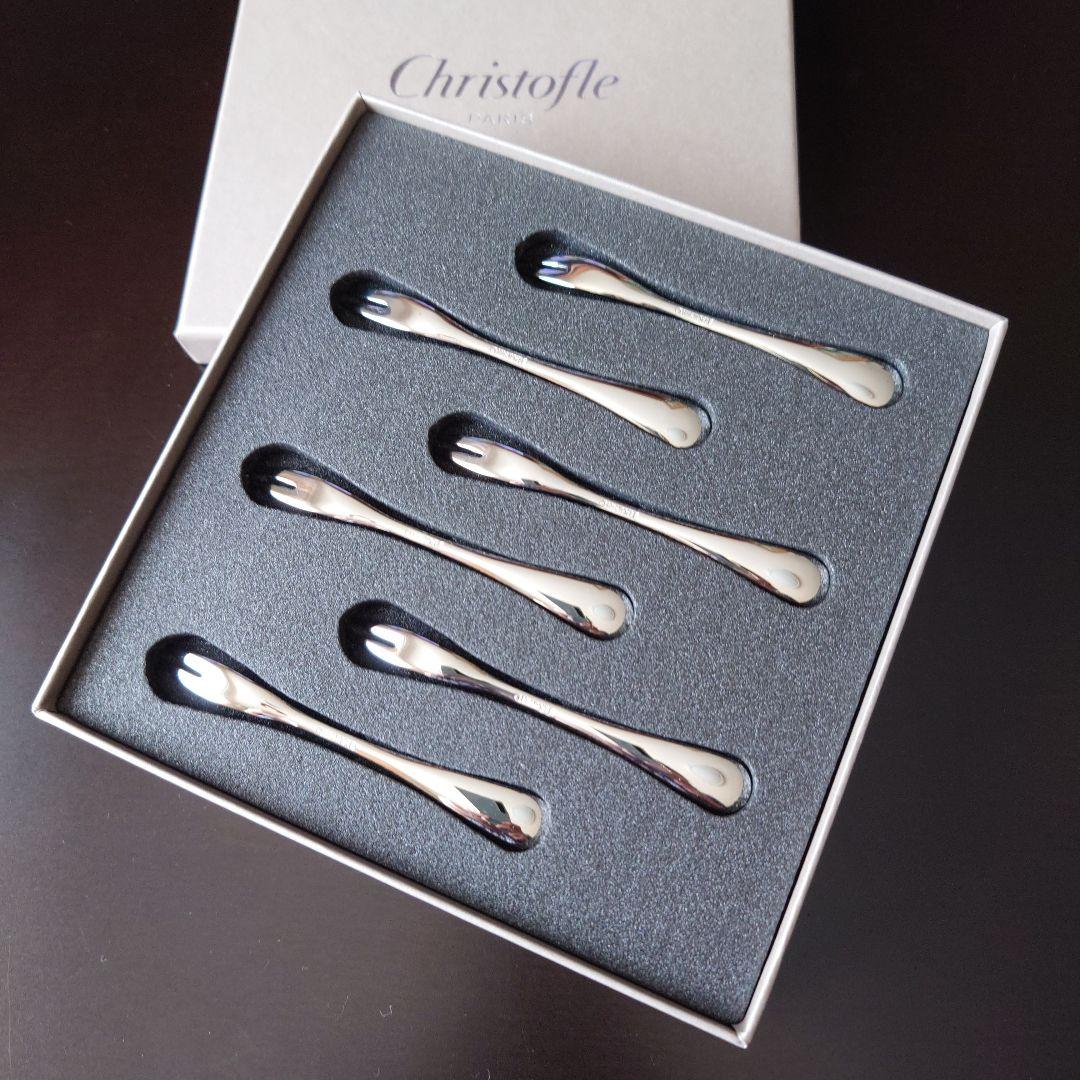 Christofle カクテルフォーク ★ ステンレス　6本セット