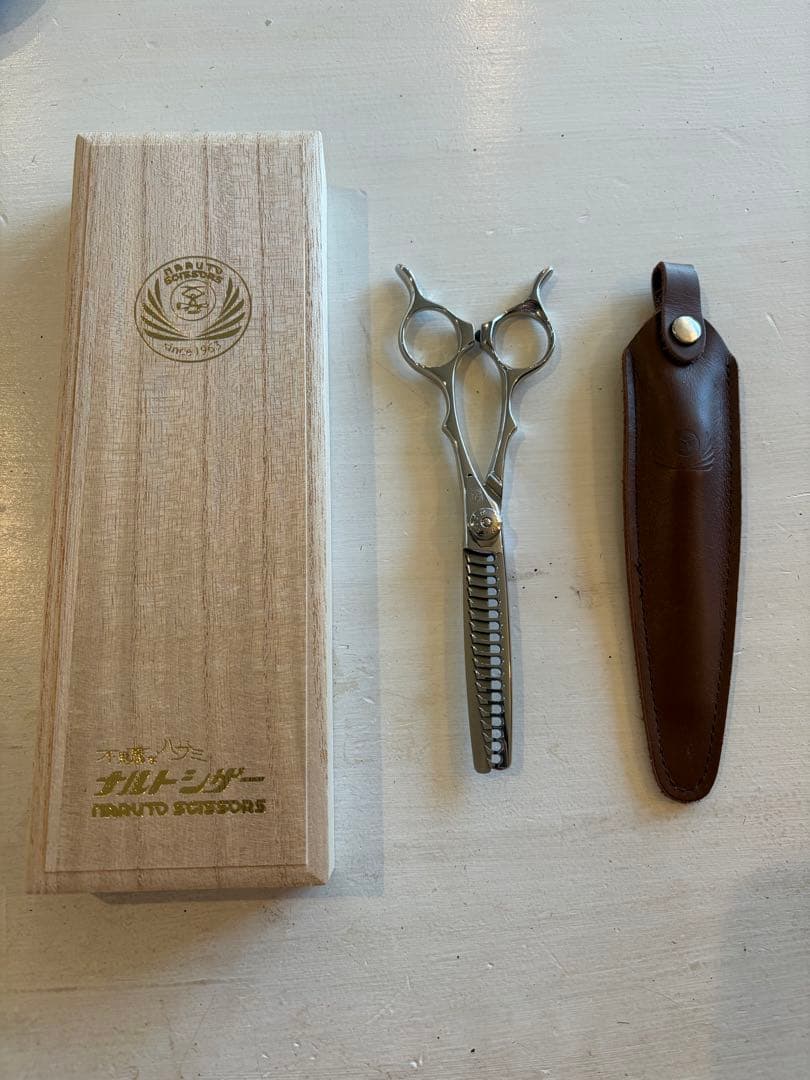 【極美品＆研ぎ済み】ナルトシザー　セニング　五梳きクーパーライン