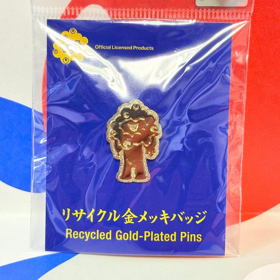 ミャクミャク 金メッキ ピンバッジ 大阪関西万博 ゴールド - メルカリ