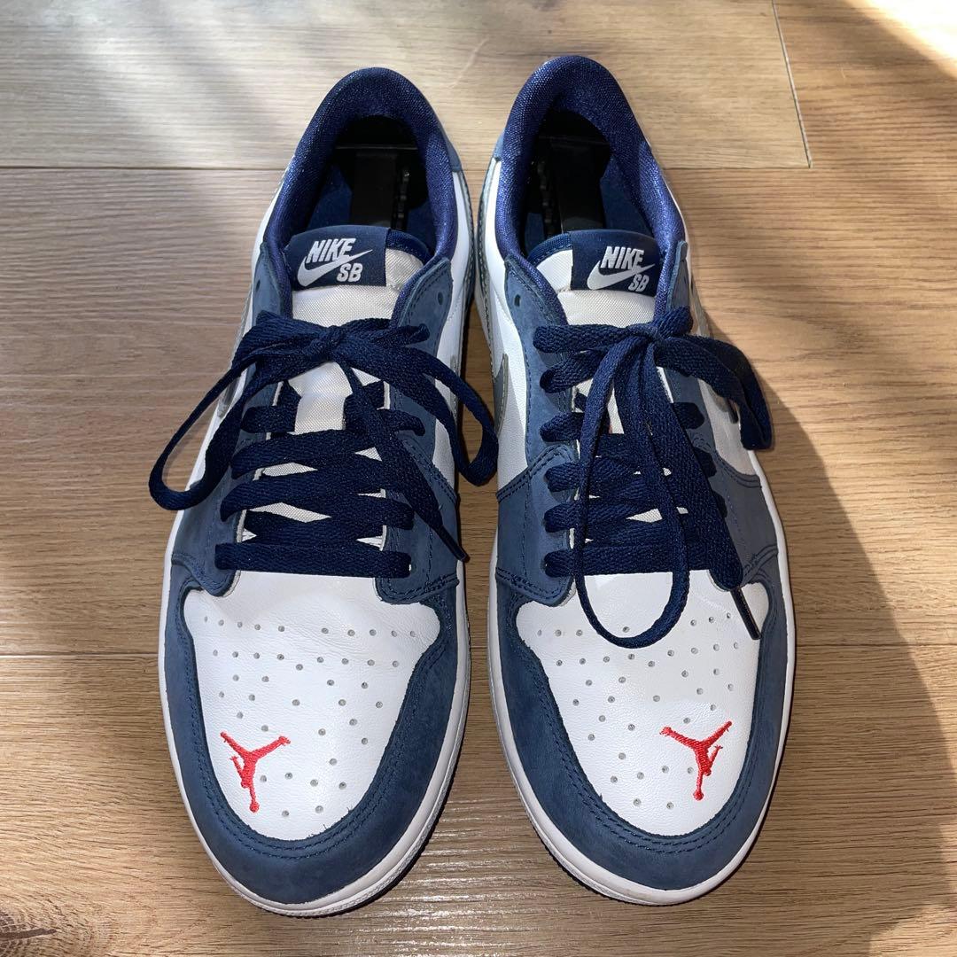 【Guts様】Nike SB エアジョーダン1 Low ホワイト/ネイビー