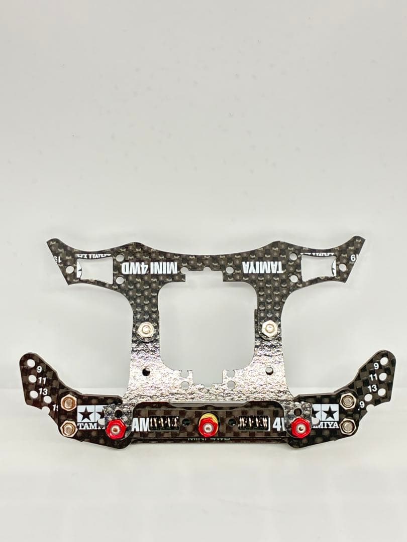 ミニ四駆 CNCフライス加工 一軸スライドダンパー 純正カーボン 提灯