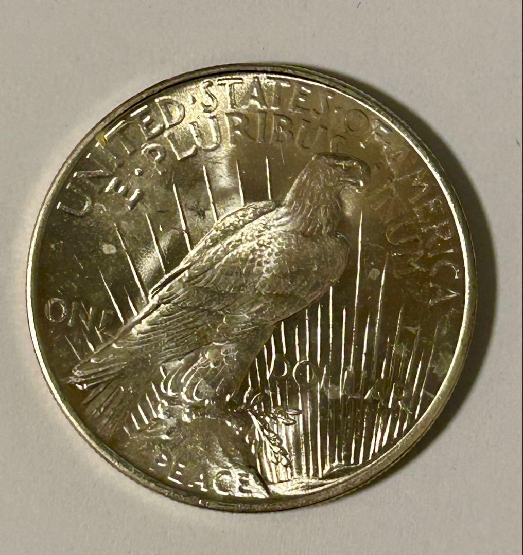 1922 年 アメリカ ピースダラー銀貨 約26.7g 0.900 1ドル銀貨 - メルカリ