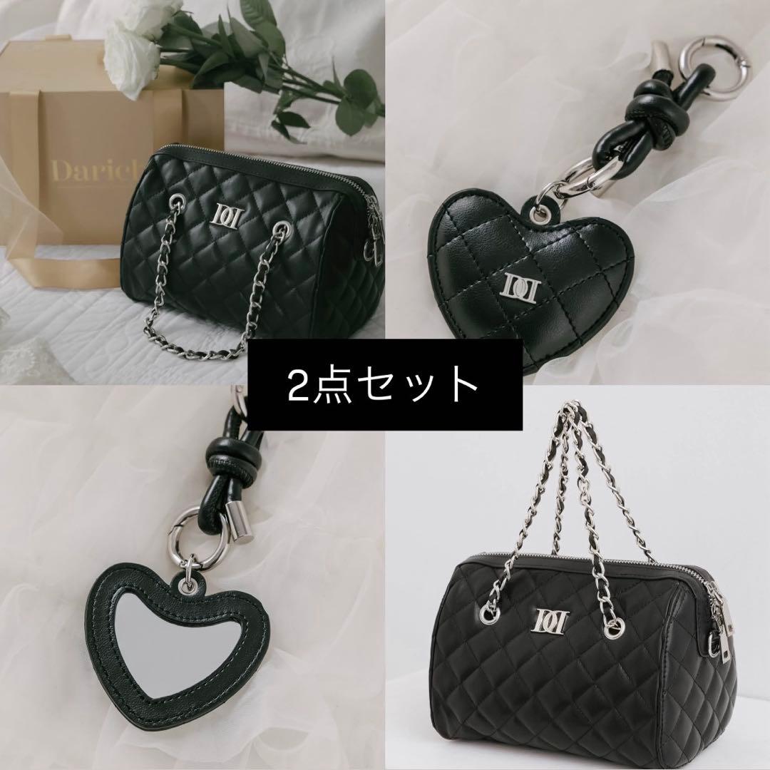 Darich ノベルティキルティングミニボストンバッグ チャーム