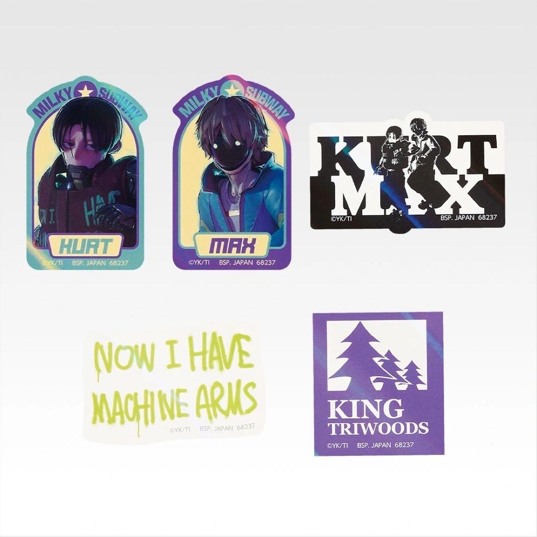 一番くじ ミルキーサブウェイ D賞ステッカーセット カート&マックス