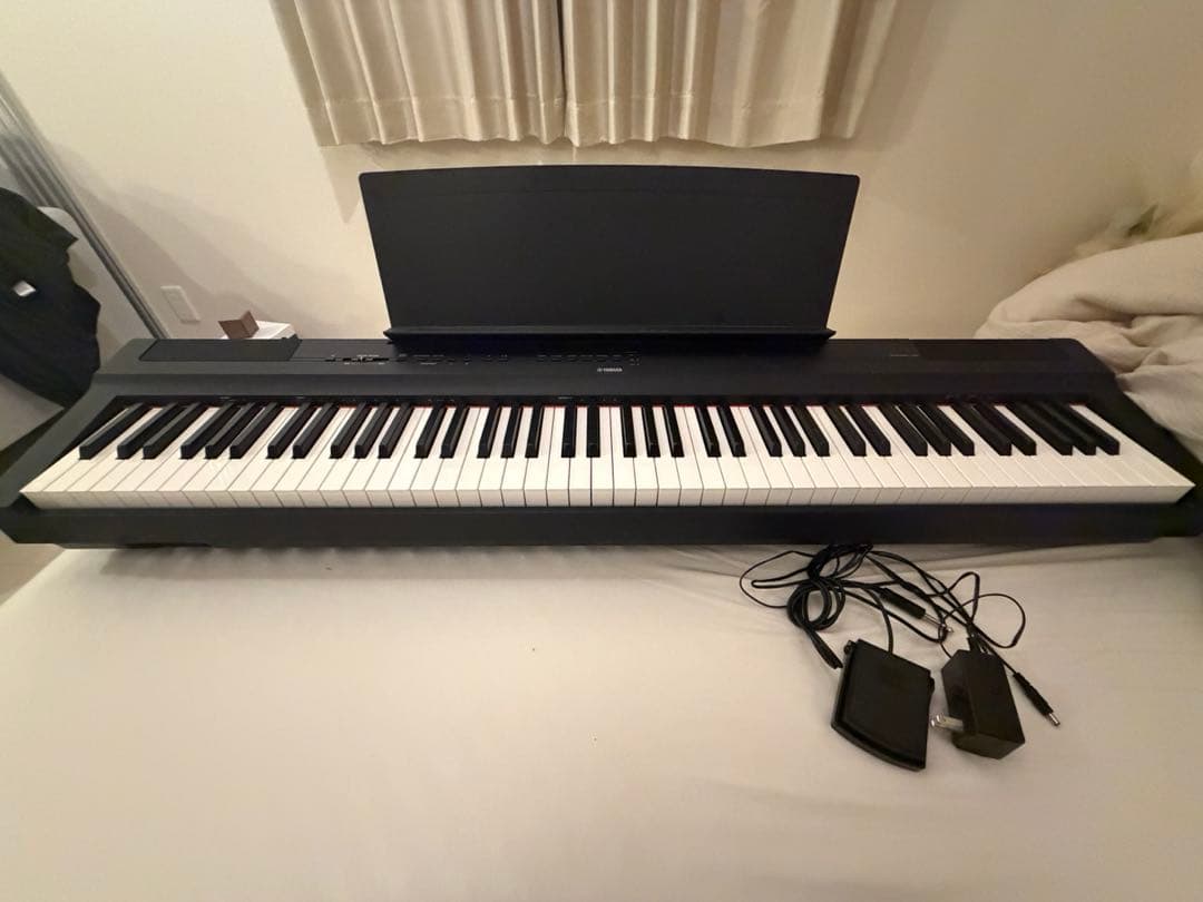Yamaha P-125ab (引き取り限定、横浜)ブラック デジタルピアノ YAMAHA P-125 電子ピアノ - パプリカミュージックレンタル