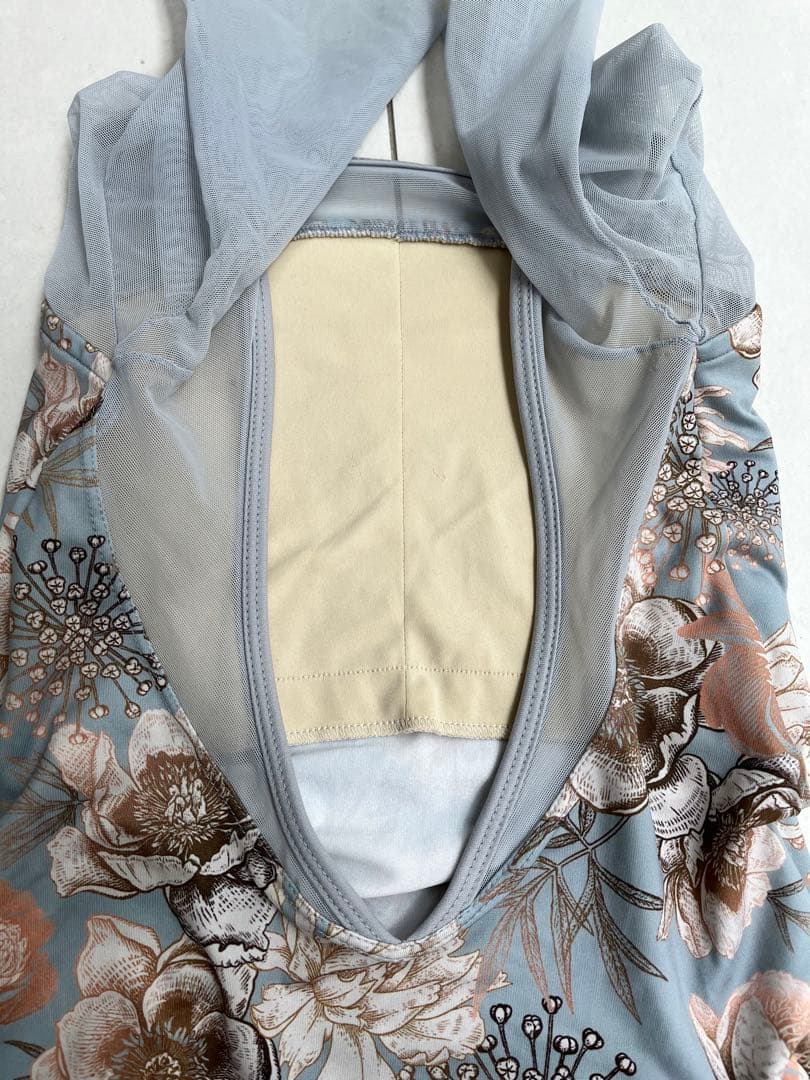 Unoa ウノアPoppied garden Blue 7分袖レオタードM - メルカリ