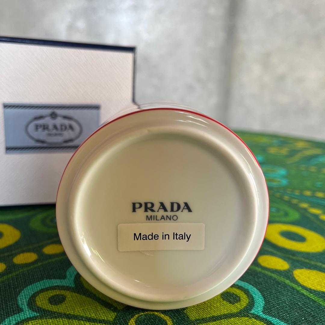 ☆プラダ☆PRADAレッド☆キャンドルホルダー☆アロマキャンドル【送料