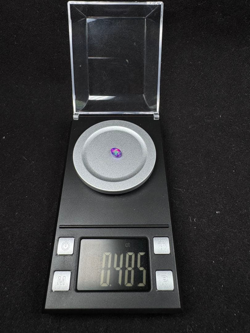 新作 天然石紫オパール遊色綺麗極彩ルース0.485ct - メルカリ