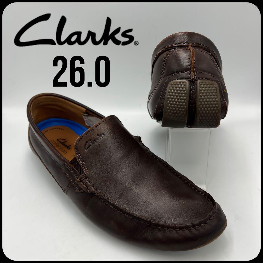 Clarksドライビングシューズ マークマンプレイン ブラウン 26.5 - メルカリ