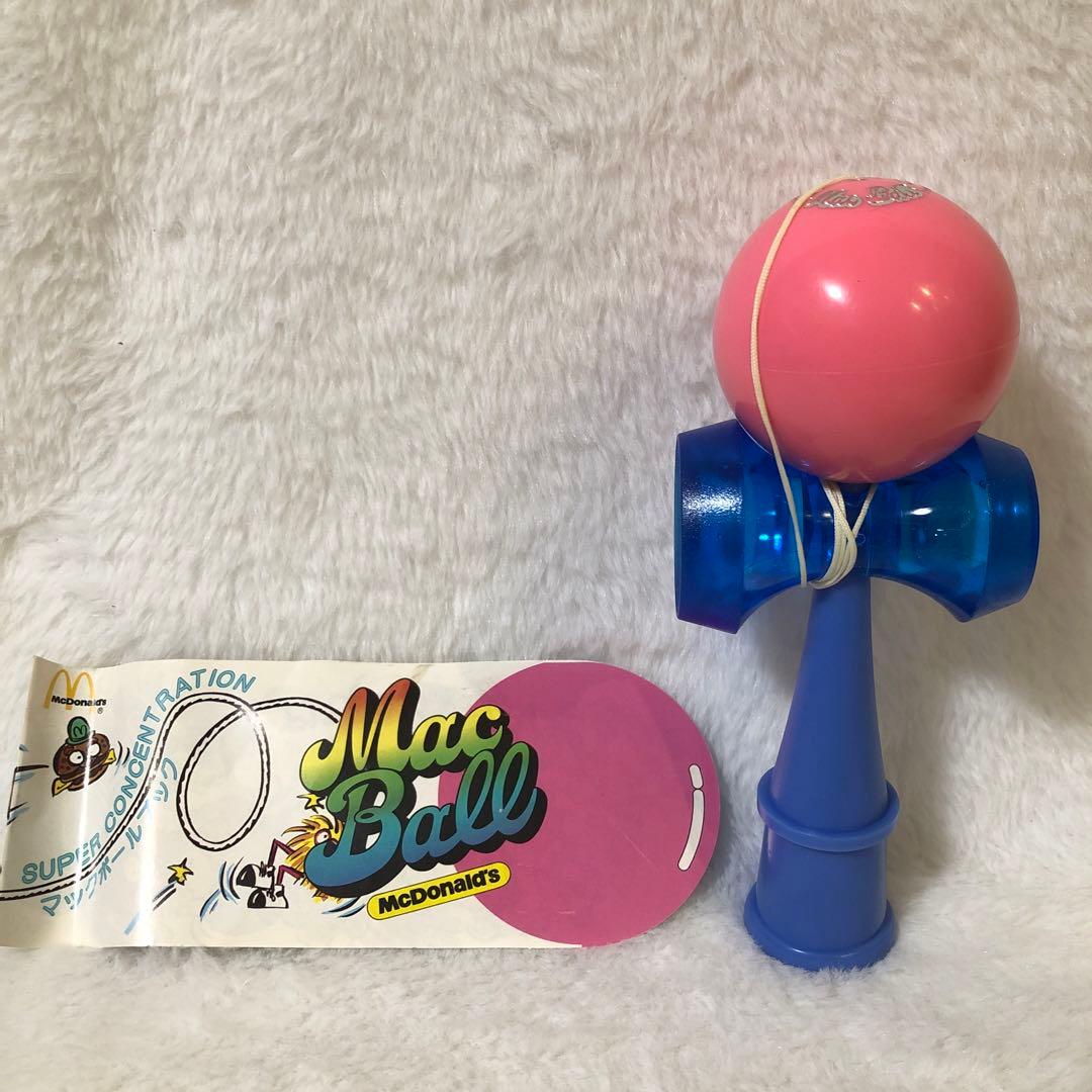【美品】80sマックボール (マクドナルドのけん玉) ブック付日本けん玉協会公認