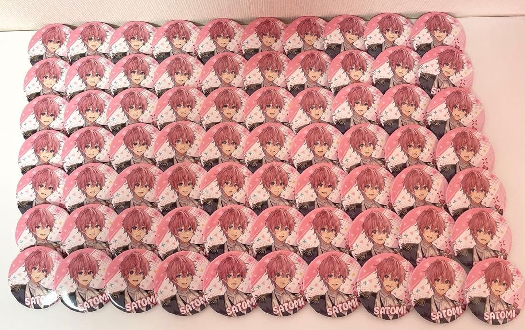 さとみくん　缶バッジ　すとぷり すとぷり BIG缶バッジくじ(2024 Spring ver.) さとみ すとろべりー