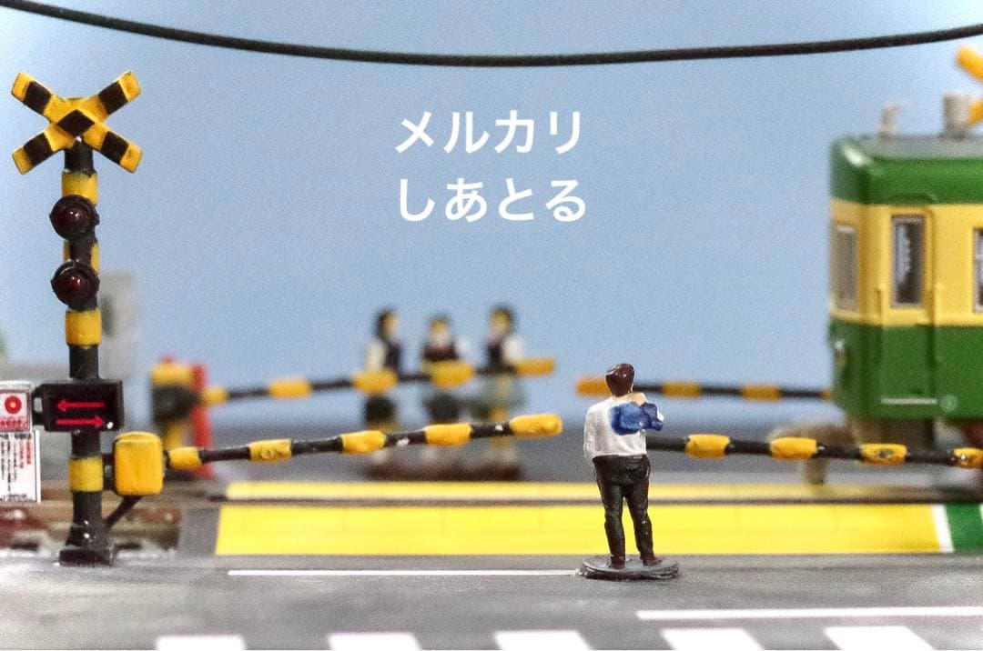 江ノ電 鎌倉高校前1号踏切 鉄道ジオラマ展示台 Nゲージ 鉄コレ 鉄道