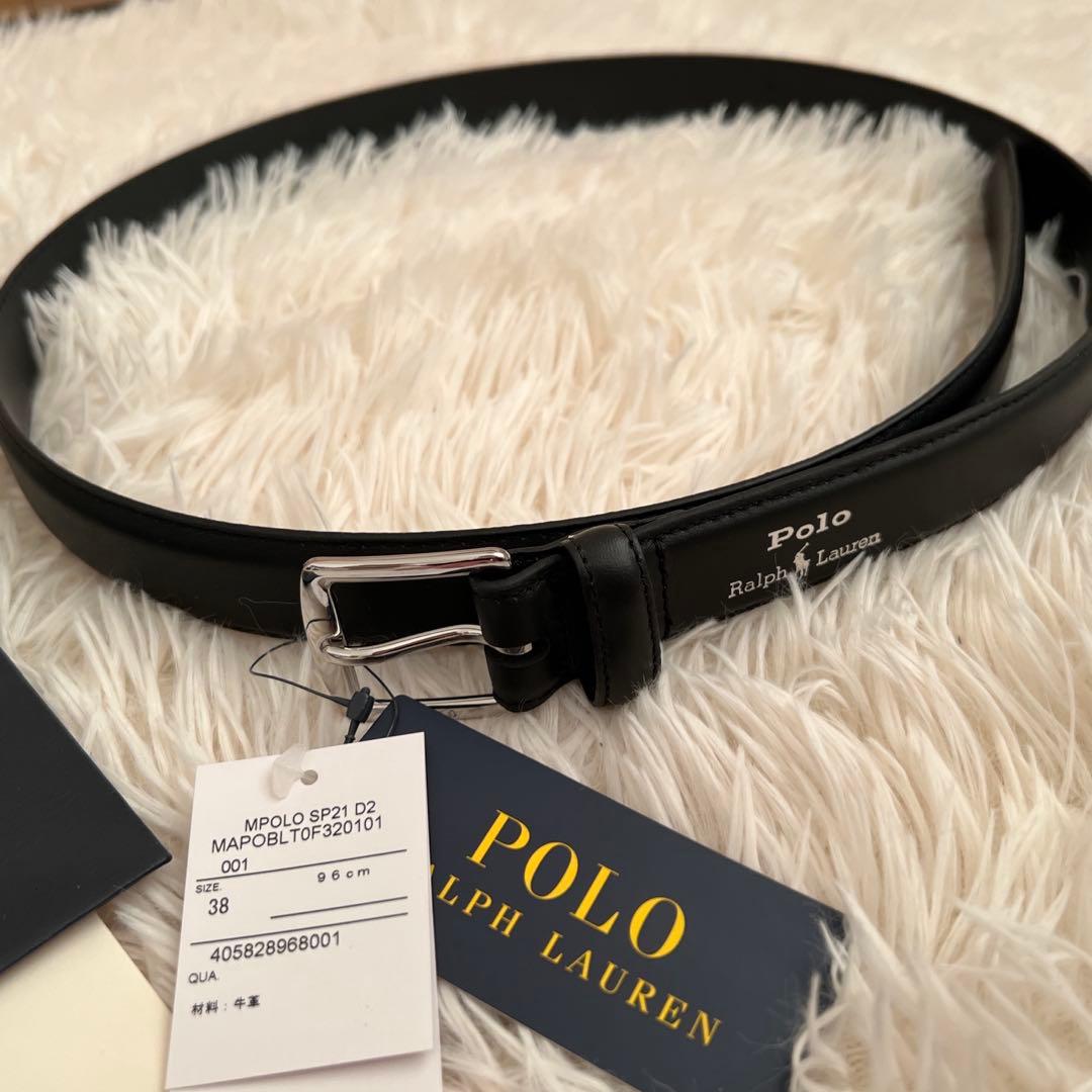 正規品　Polo Ralph Lauren 黒 ベルト 38サイズ
