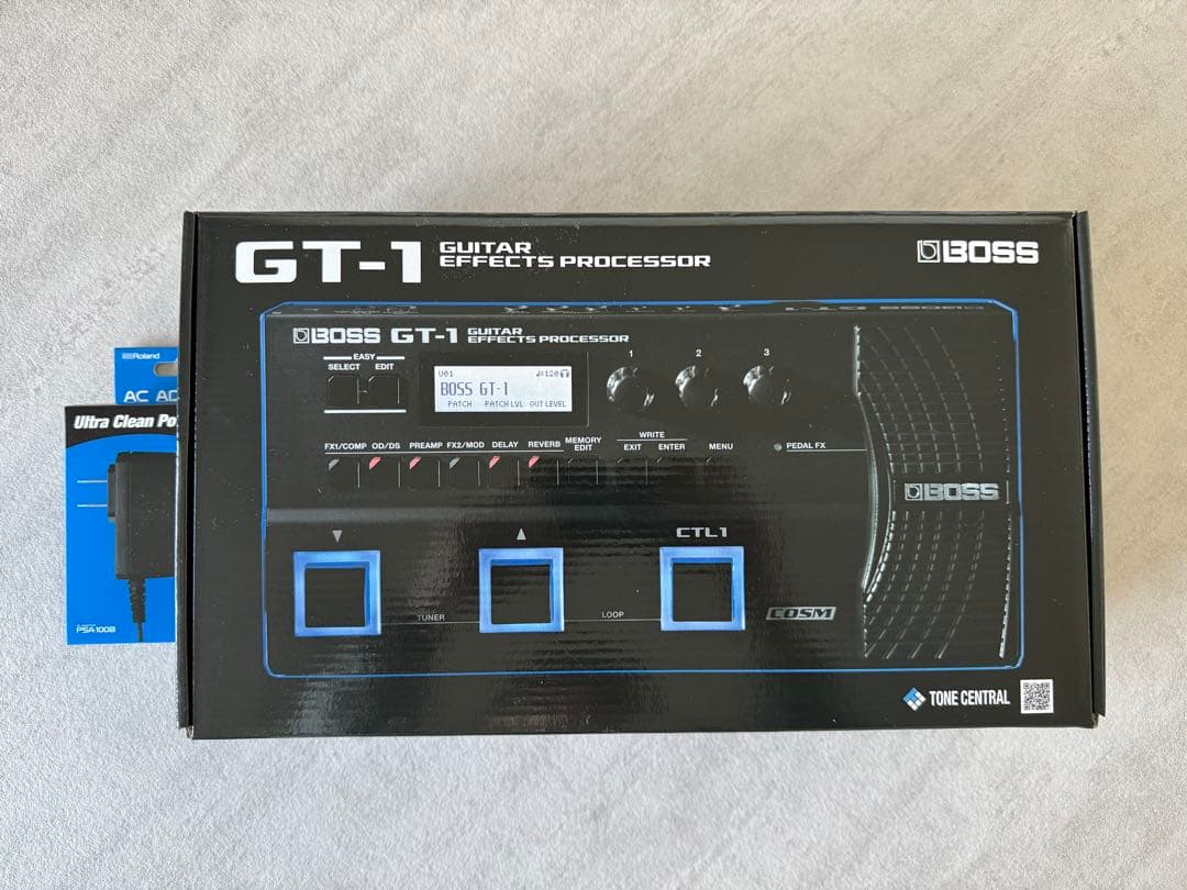 BOSS GT-1 ギターエフェクター + 純正アダプタセット