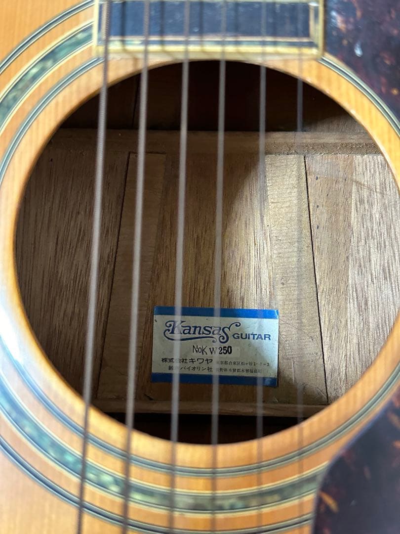 KANSAS KW250 カンサス アコースティックギター ナチュラル系 - メルカリ