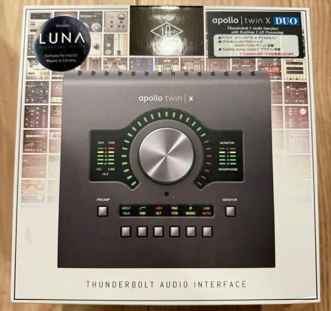 Apollo Twin X Duo オーディオインターフェース　マイクプリアンプ