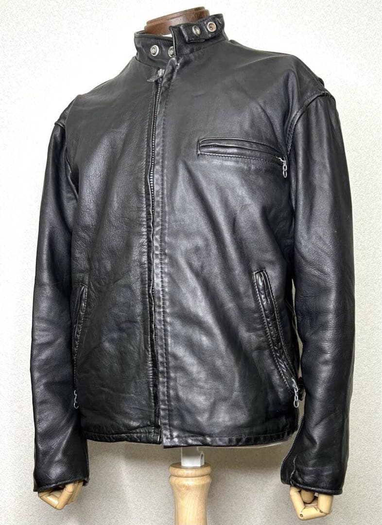 ② schott【42】641 米国製◇革ジャンninjaハーレーgpz USA - メルカリ