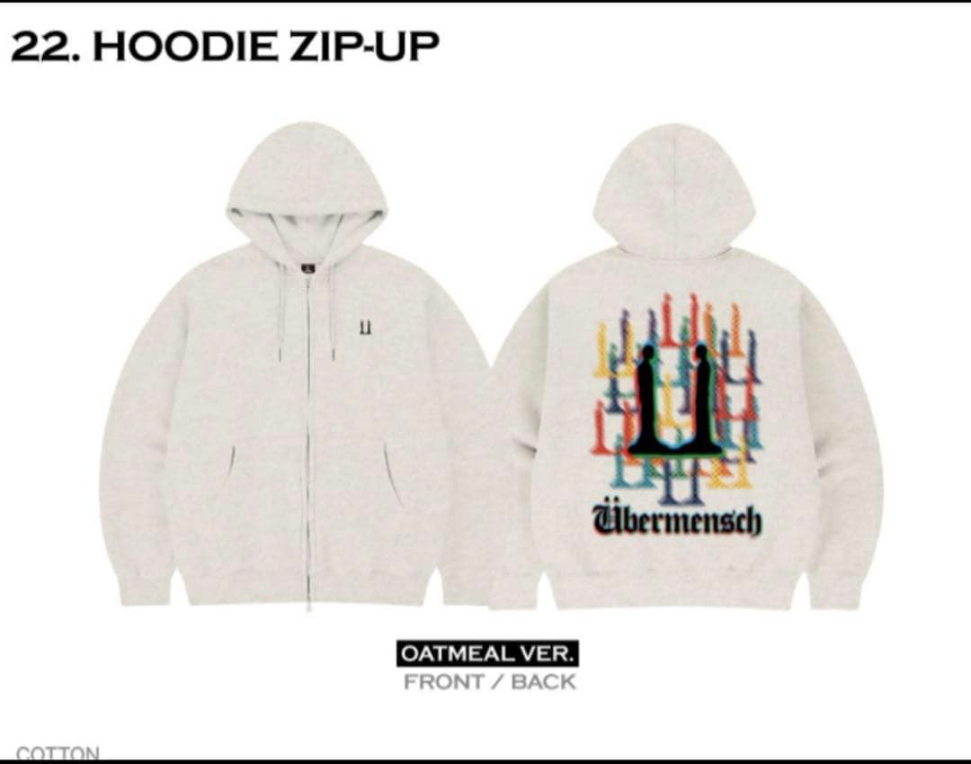 G-DRAGON ジヨン ubermensch フーディージップアップ パーカー