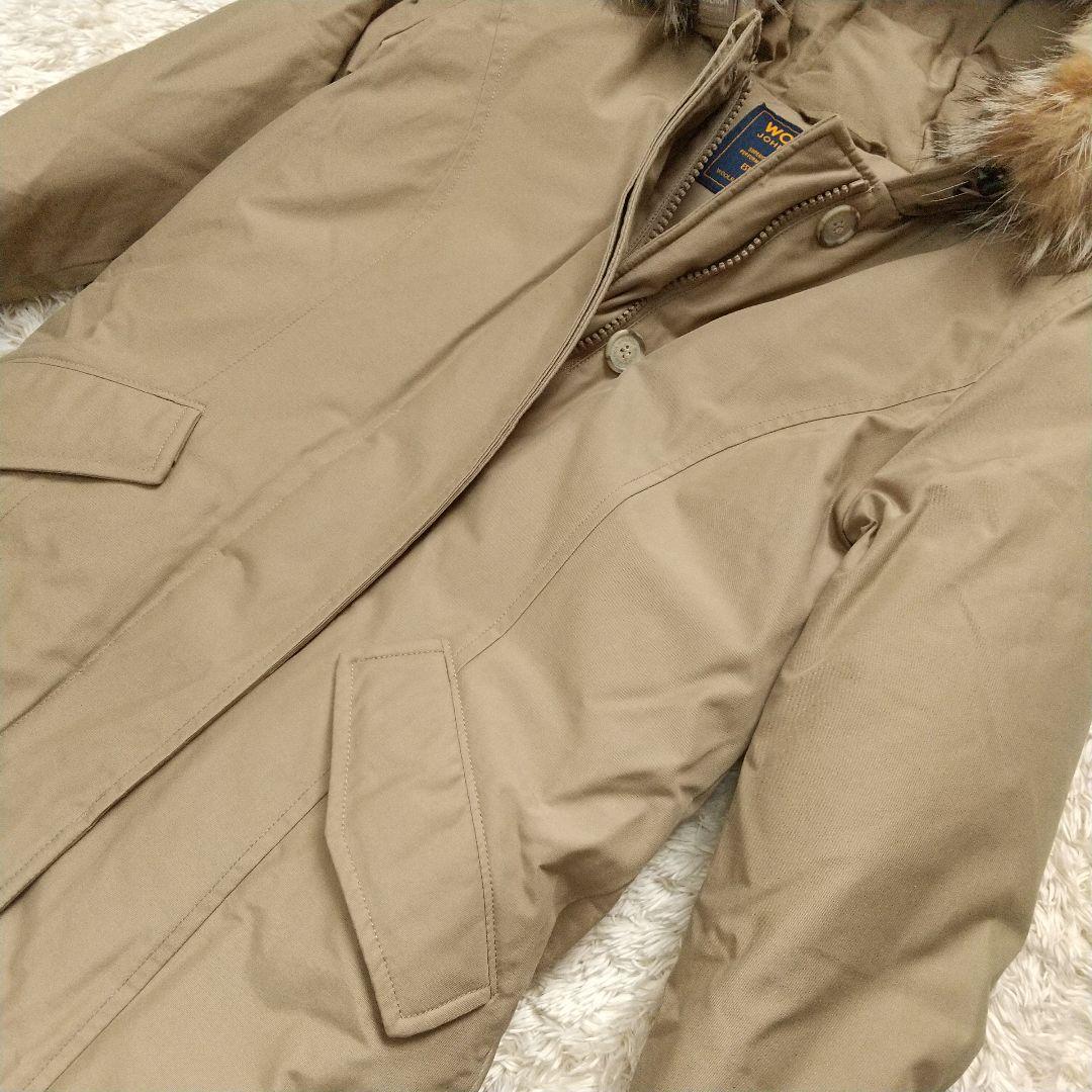 WOOLRICHウールリッチ ダウンジャケット ファー付き XS ベージュ