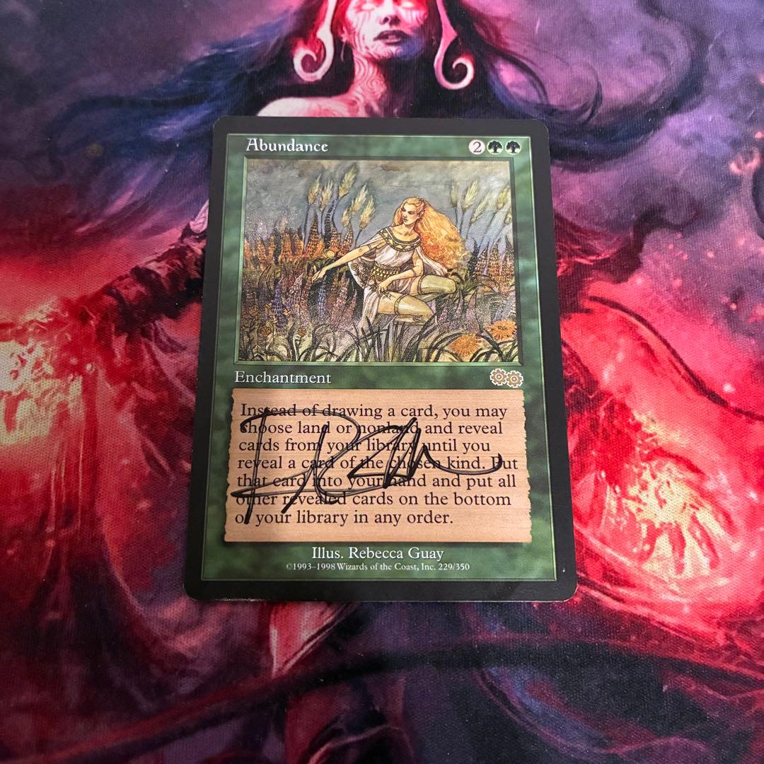 MTG 豊穣 Abundance アーティストプルーフ サインド １枚