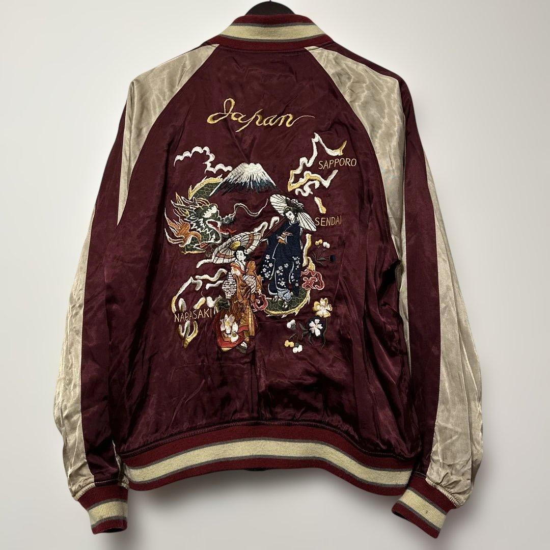 雅結 メンズ スカジャン リバーシブル レーヨン サテン 舞妓 芸者 龍 XL 楽天市場】スカジャン 舞妓の通販