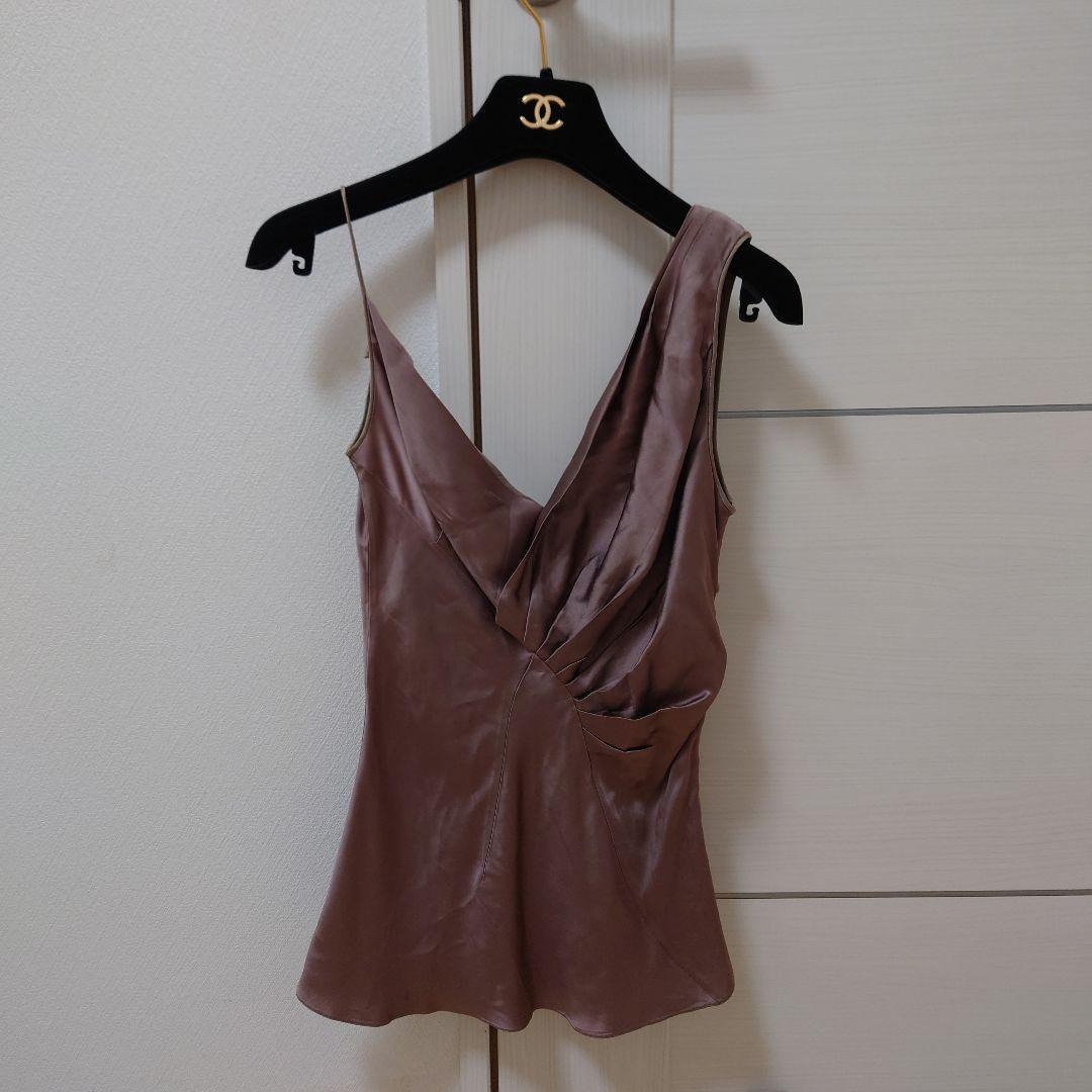 ジョン・ガリアーノデザインシルクキャミソール