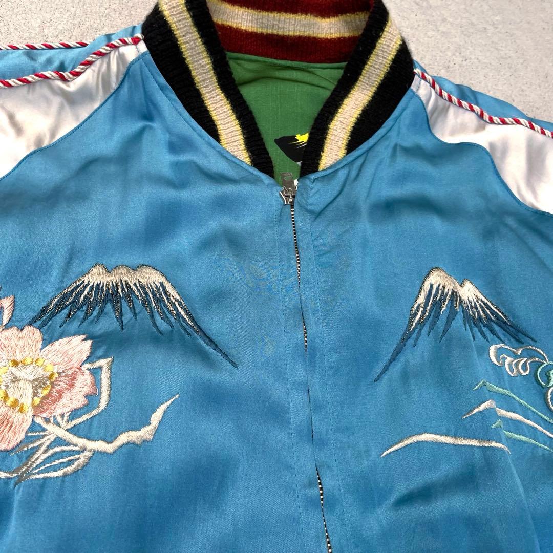 港商 SPECIAL EDITION 蝮×白蛇 リバーシブルアセテートスカジャン