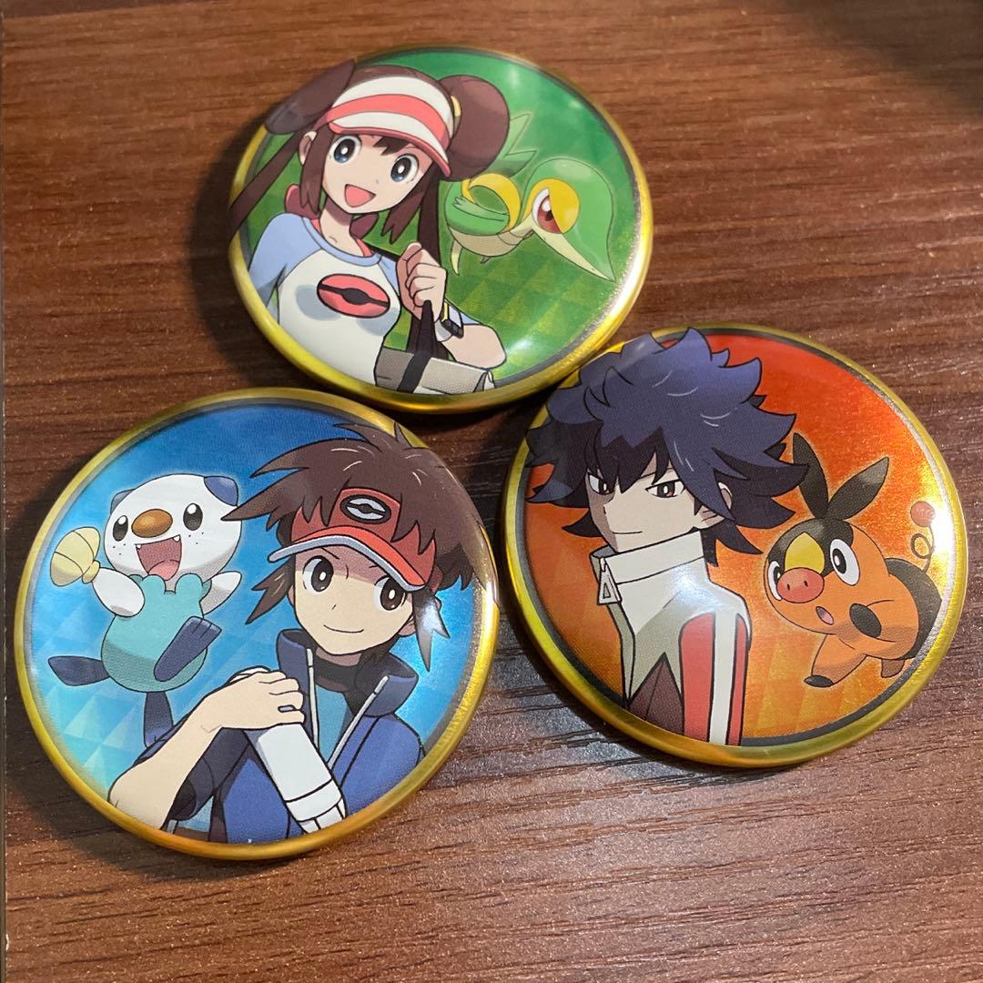 ポケモン【イッシュ地方】メイ・キョウヘイ・ヒュウ缶バッジセット