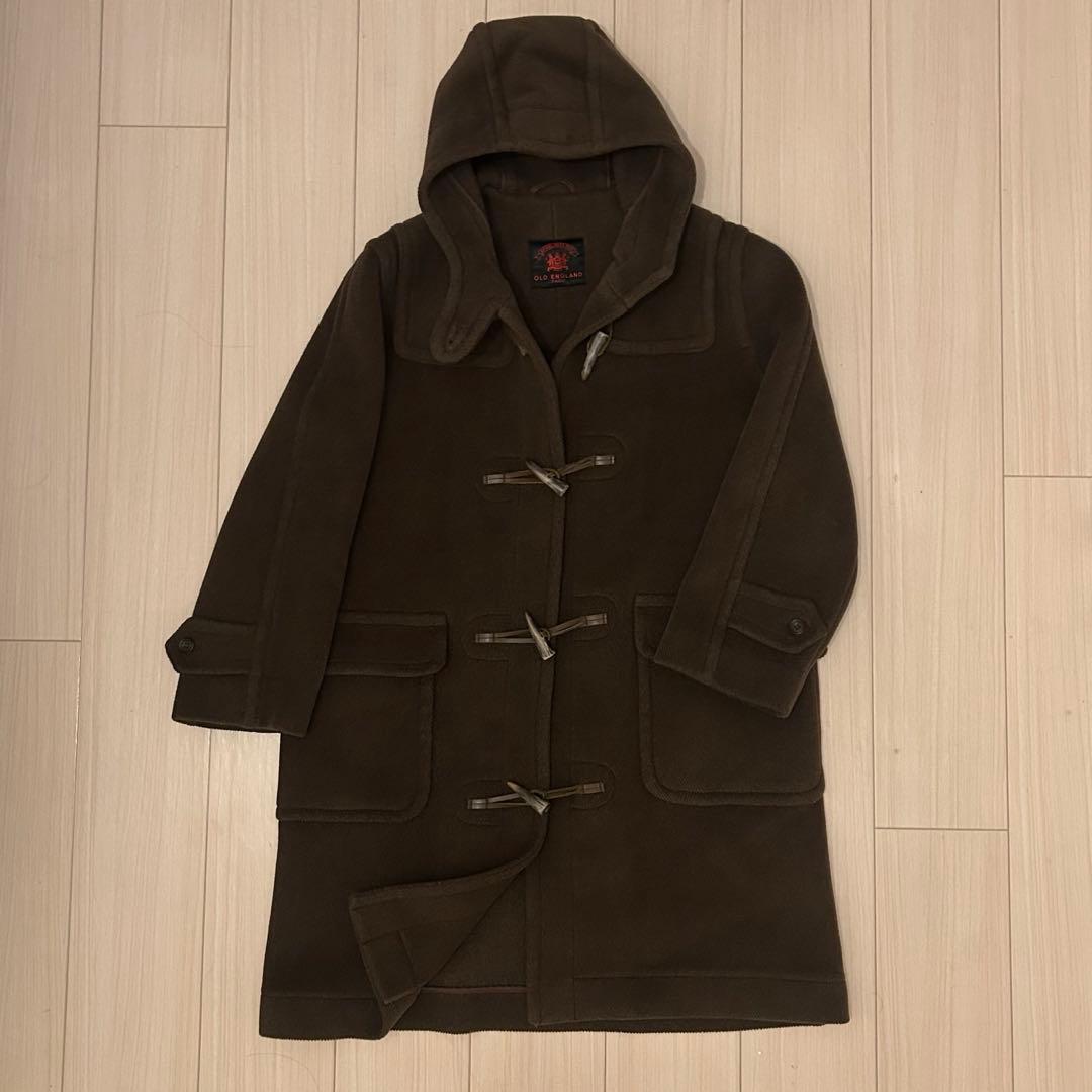【最終値下げ】OLD ENGLAND ダッフルコート ムーアブルックヘリンボーン OLD ENGLAND】オールドイングランド ヘリンボーンダッフルコート