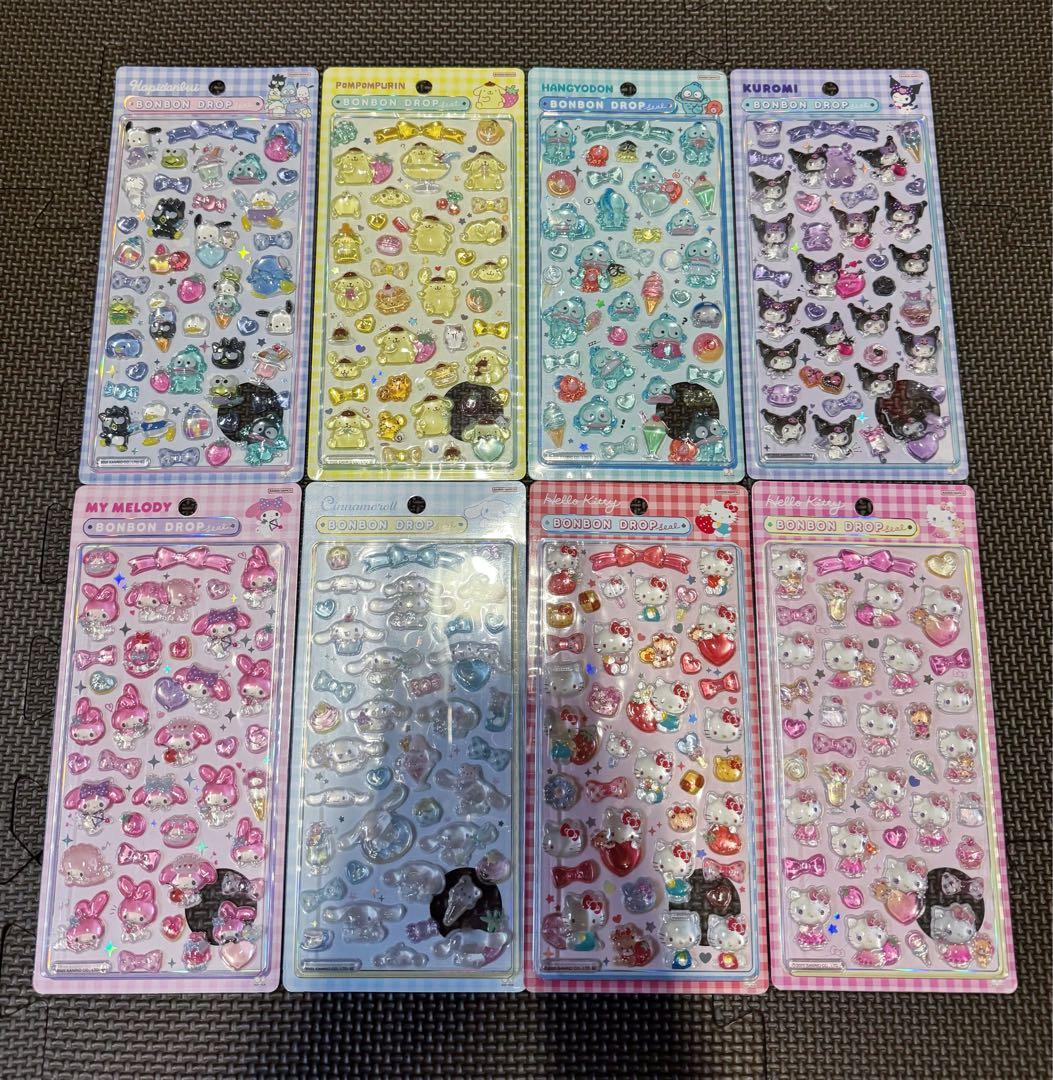 正規品 サンリオボンボンドロップシール 第2弾 8枚コンプリートい