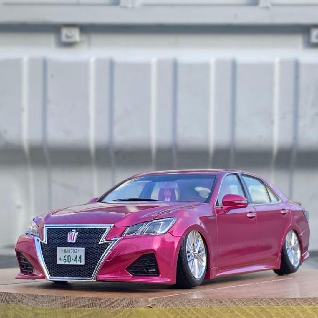 プラモデル完成品 アオシマ 1/24 214クラウンアスリート後期