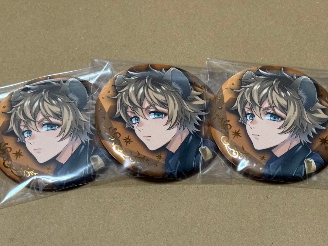 ツイステ 5周年 ポップアップ 缶バッジ ブレイジングジュエル ラギー