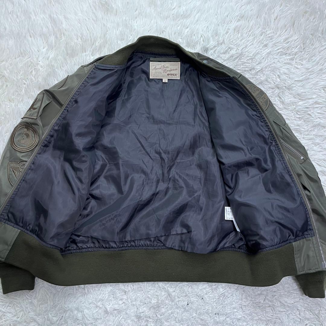 現行極美品 AVIREX フライトジャケット 70th記念モデル ワッペン