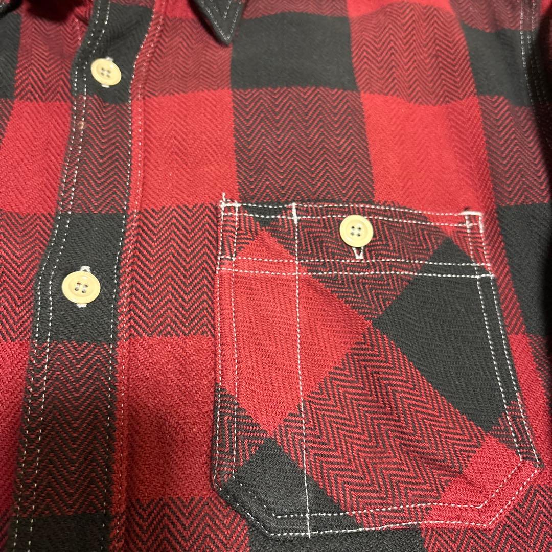 桃太郎ジーンズ ヘビーネルシャツ size42 - メルカリ