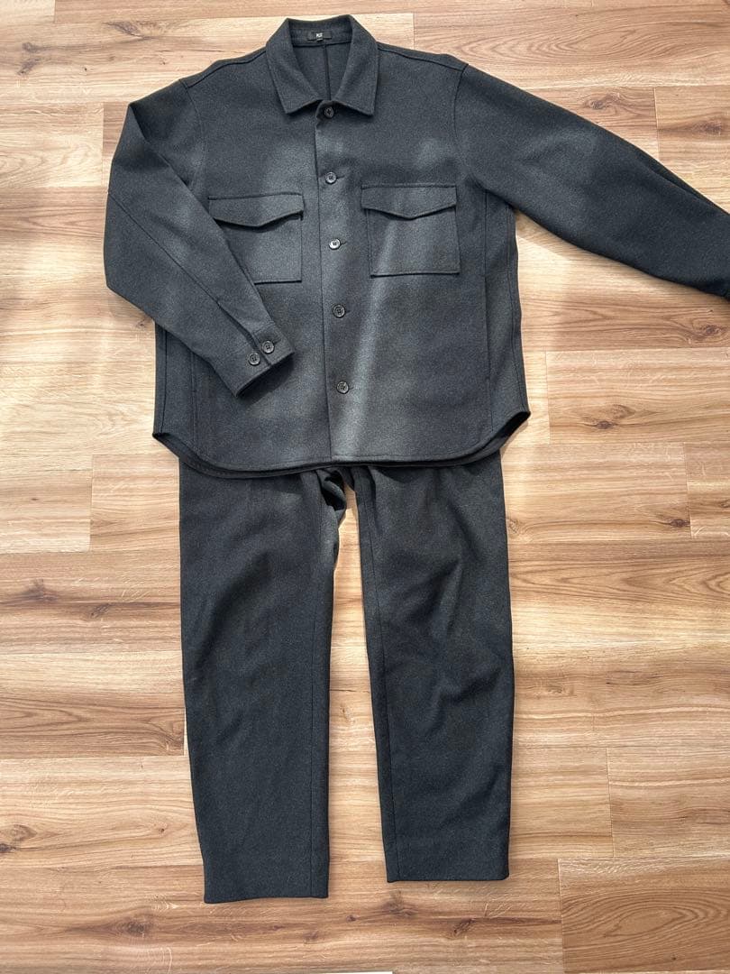 PLST プレシャスニットメルトンシャツブルゾン セットアップ