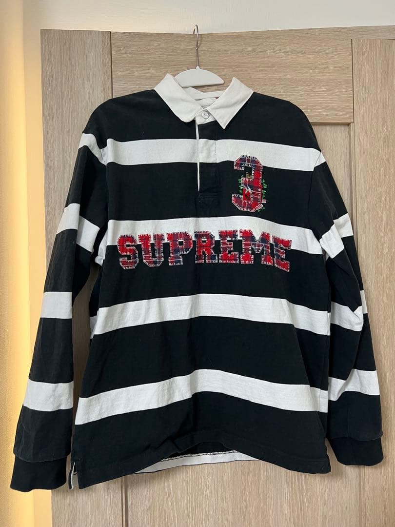 トップス Supreme Stripe Rugby \"Black\"